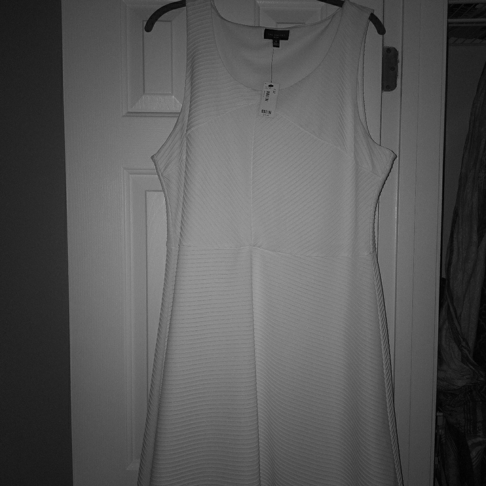 The Limited White Sleeveless Dress